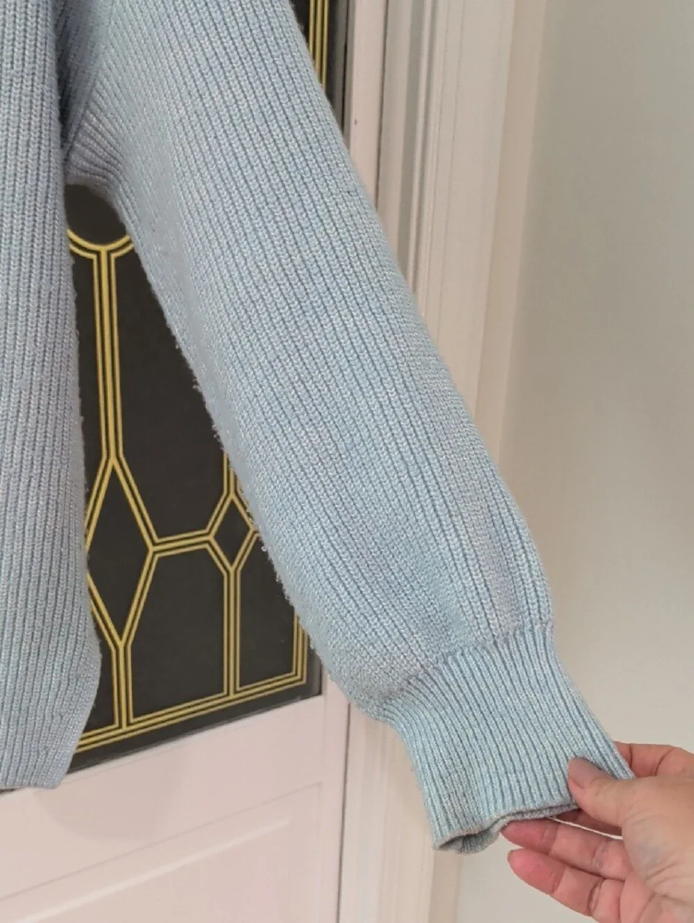 GAP Light Blue Women's Crewneck Sweater